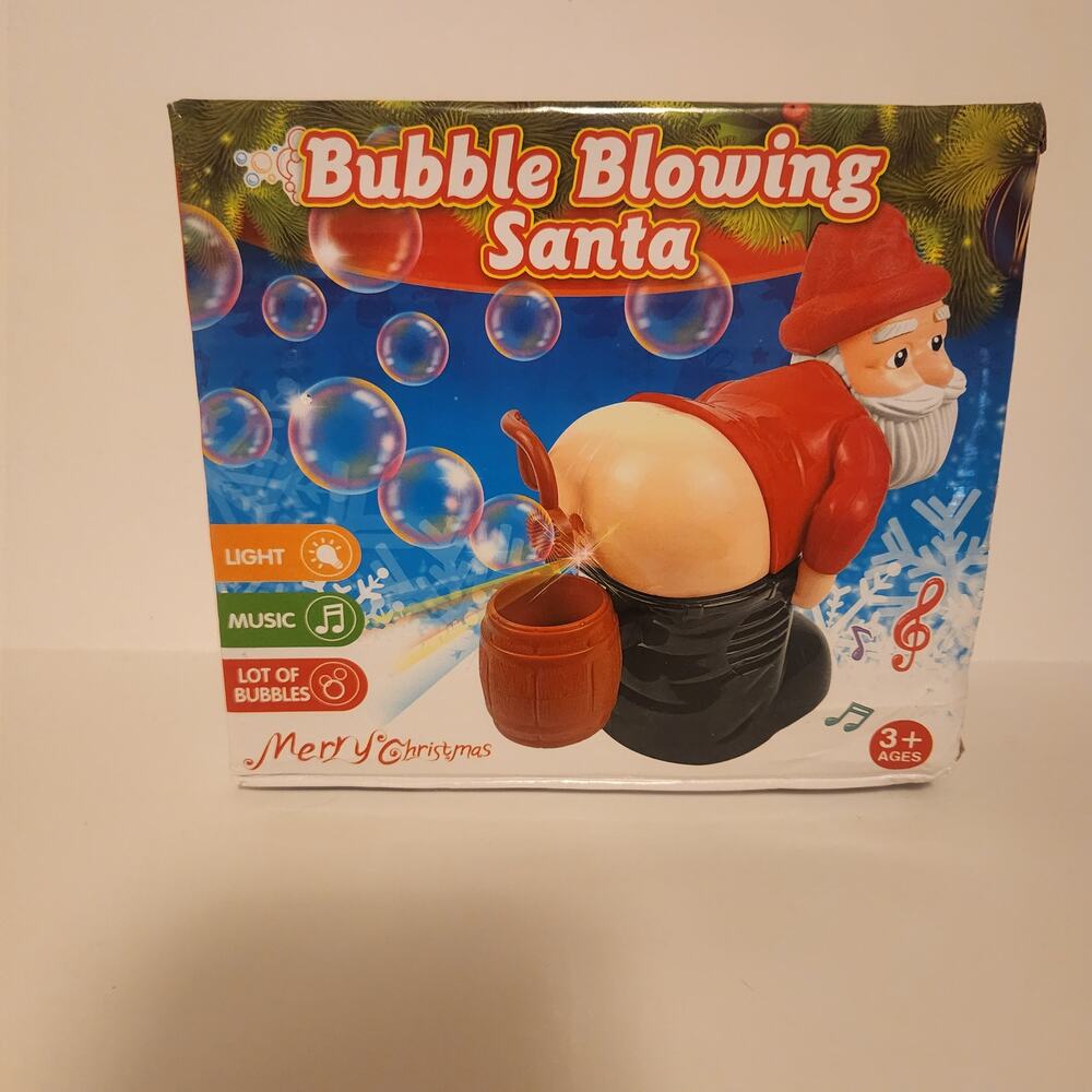 Christmas NIP Bubble Blowing Santa
